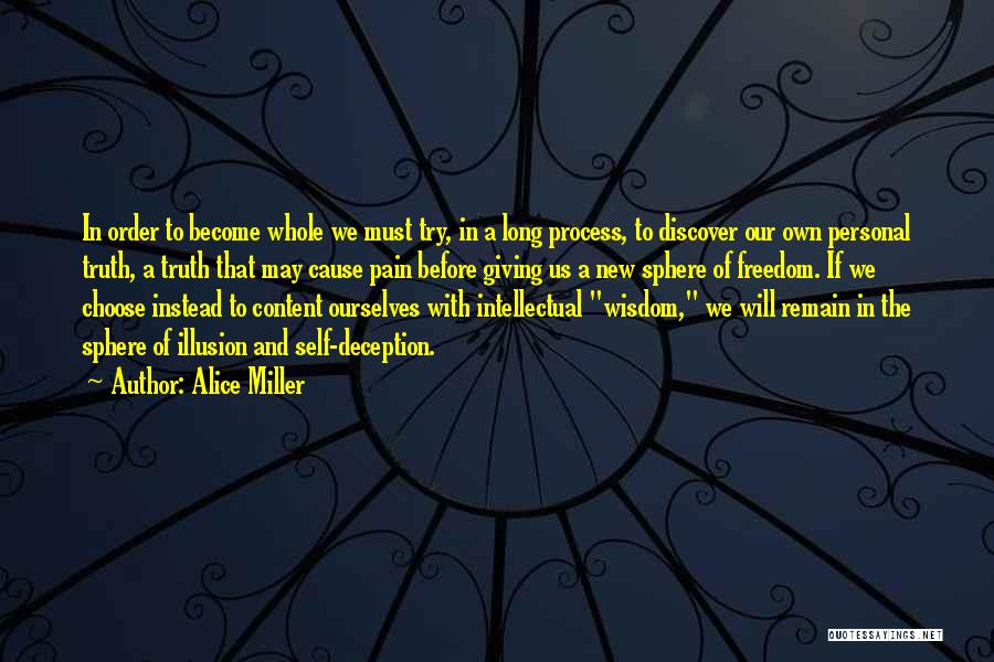 Whole Truth Quotes By Alice Miller