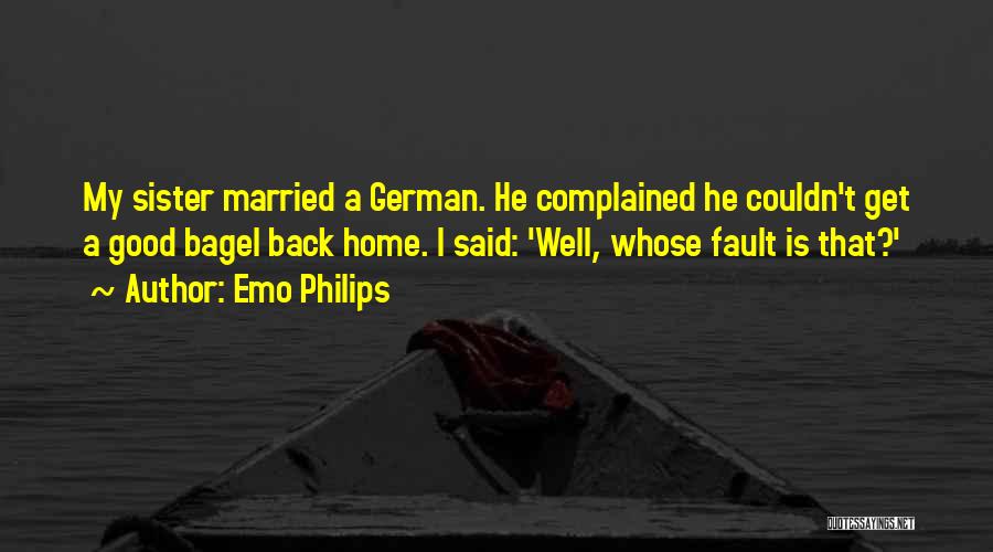 Whose Fault Quotes By Emo Philips