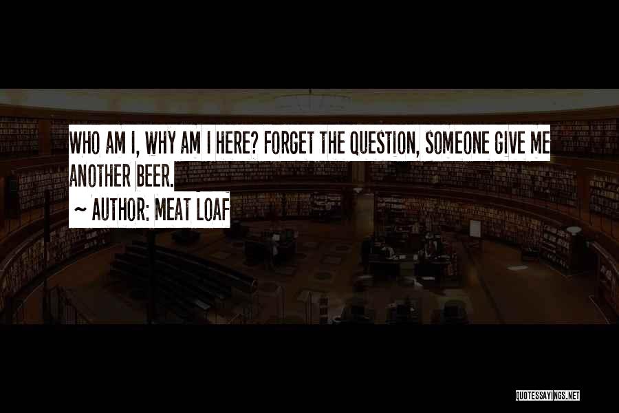 Why Am I Here Quotes By Meat Loaf