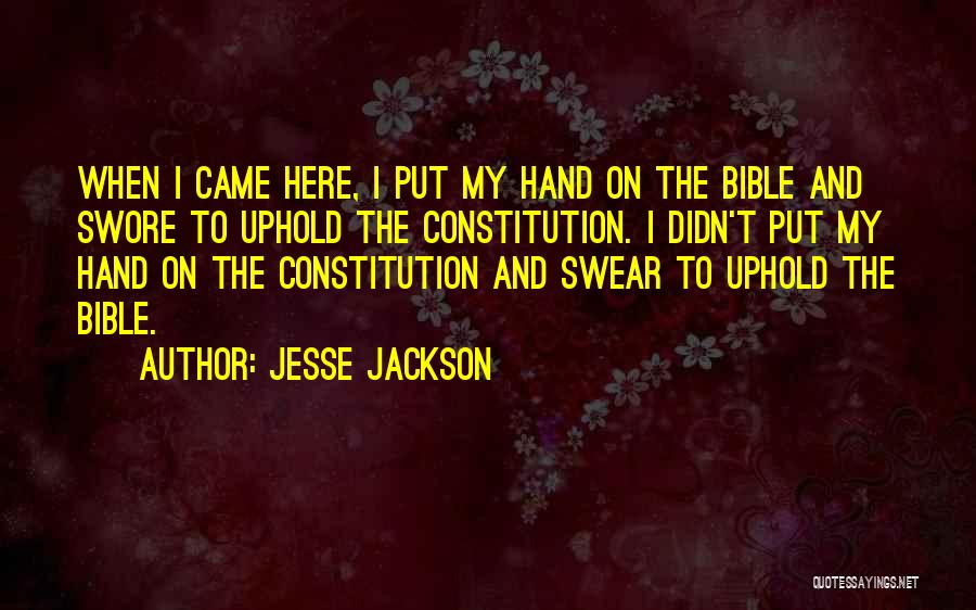 Why Are We Here Bible Quotes By Jesse Jackson
