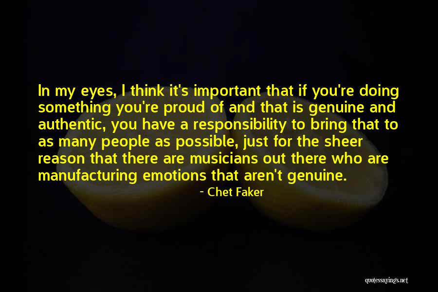 Why Aren't You Proud Of Me Quotes By Chet Faker