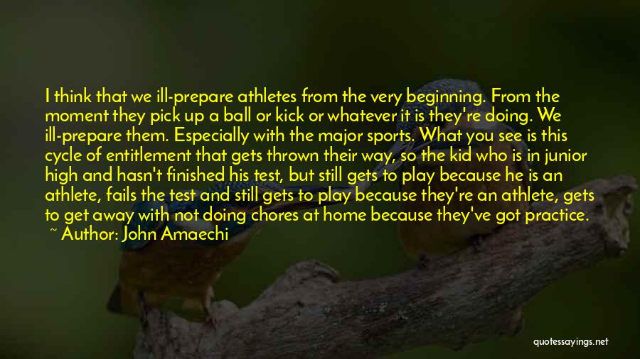 Why Athletes Play Sports Quotes By John Amaechi