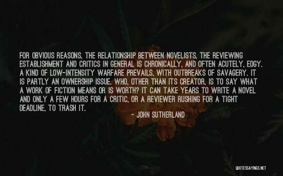 Why Authors Write Quotes By John Sutherland