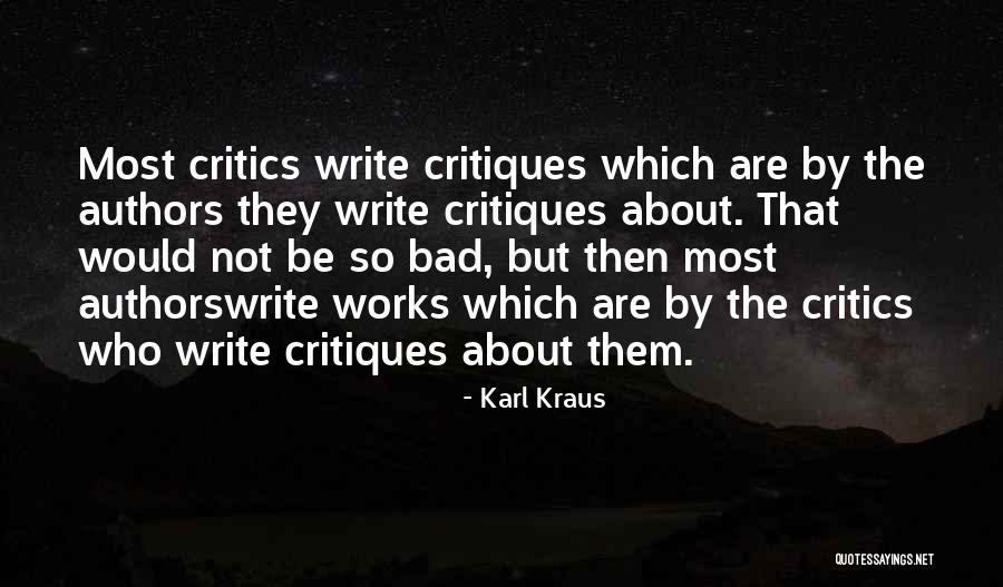 Why Authors Write Quotes By Karl Kraus