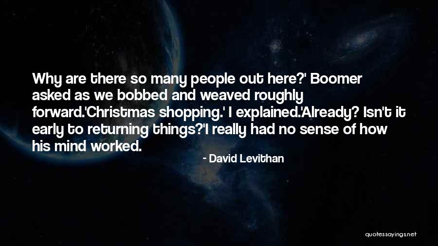 Why Christmas Quotes By David Levithan