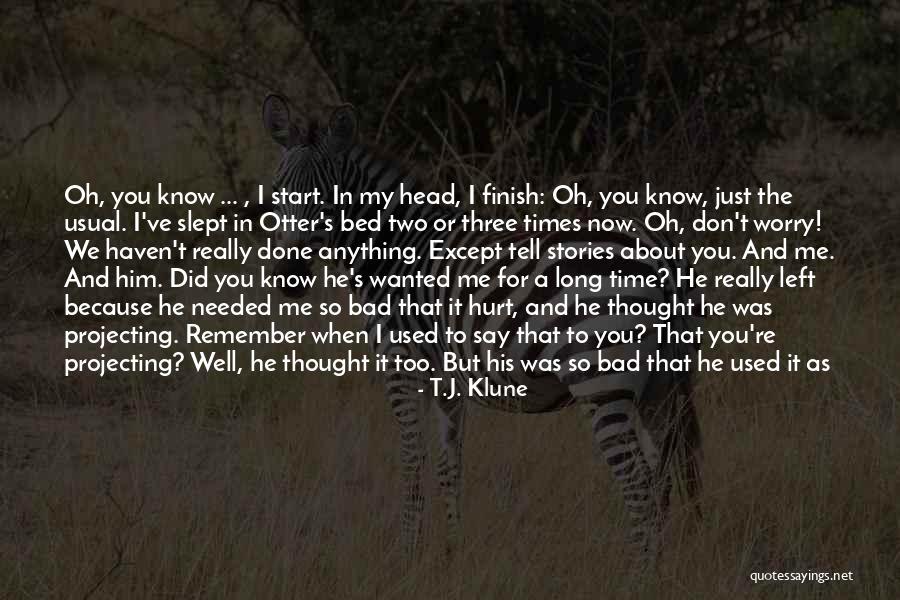 Why Did He Hurt Me Quotes By T.J. Klune