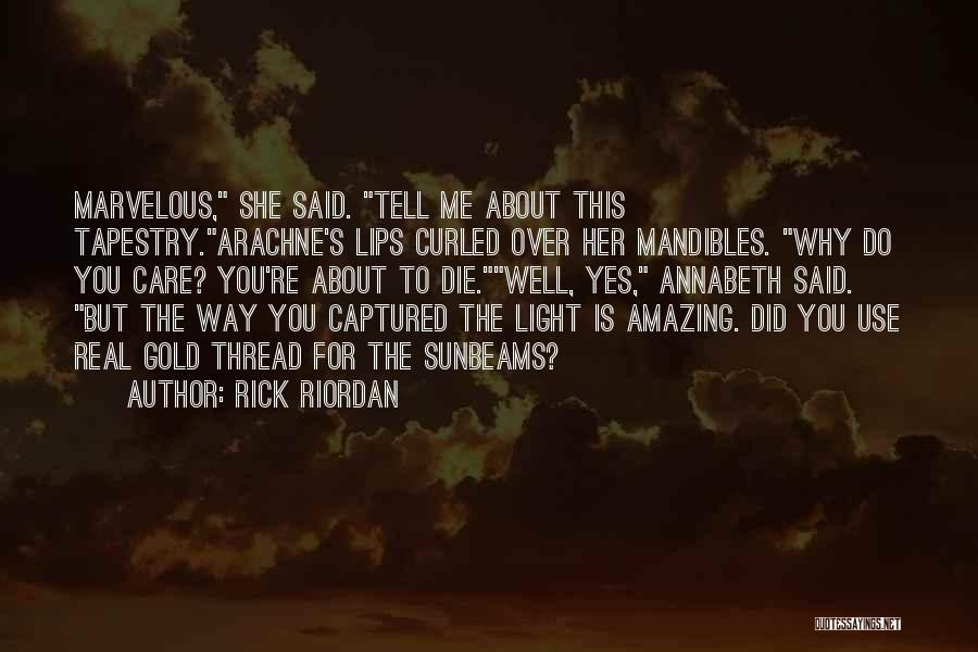Why Did You Die Quotes By Rick Riordan