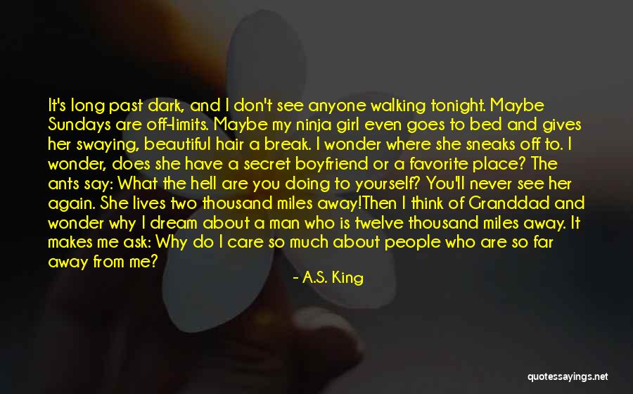 Why Do I Even Care Quotes By A.S. King