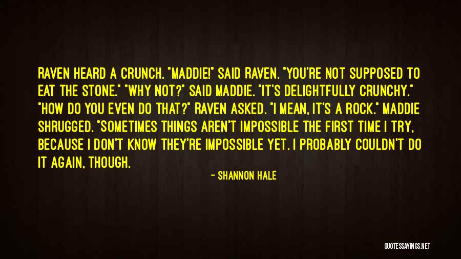 Why Do I Even Try Quotes By Shannon Hale