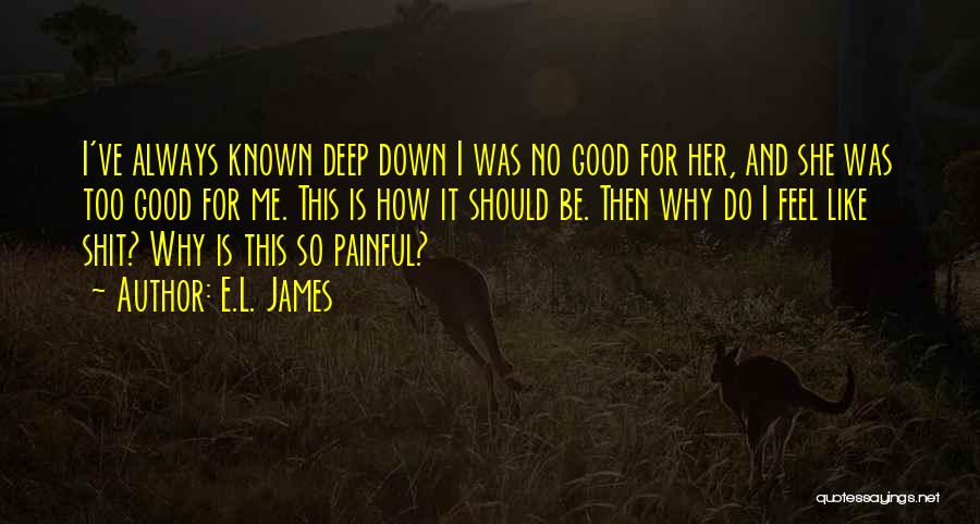 Why Do I Feel So Down Quotes By E.L. James