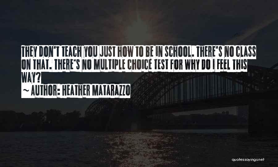 Why Do I Teach Quotes By Heather Matarazzo