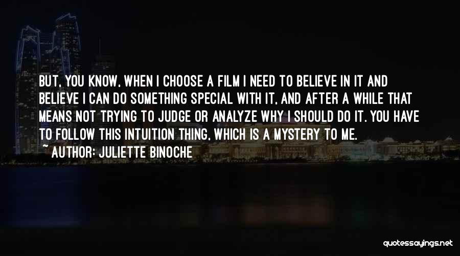 Why Do You Judge Me Quotes By Juliette Binoche