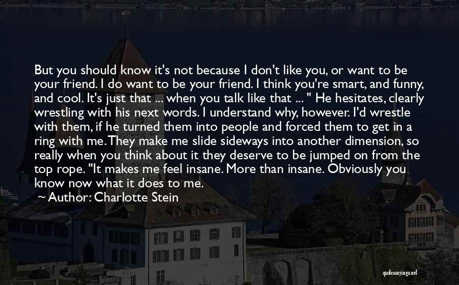 Why Don't You Talk To Me Quotes By Charlotte Stein