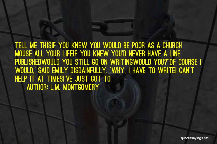 Why Go To Church Quotes By L.M. Montgomery