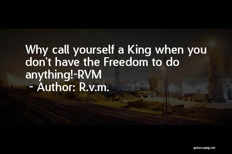 Why Have Quotes By R.v.m.