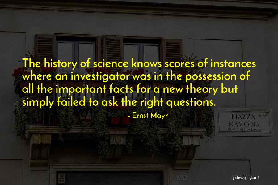 Why History Is Not Important Quotes By Ernst Mayr