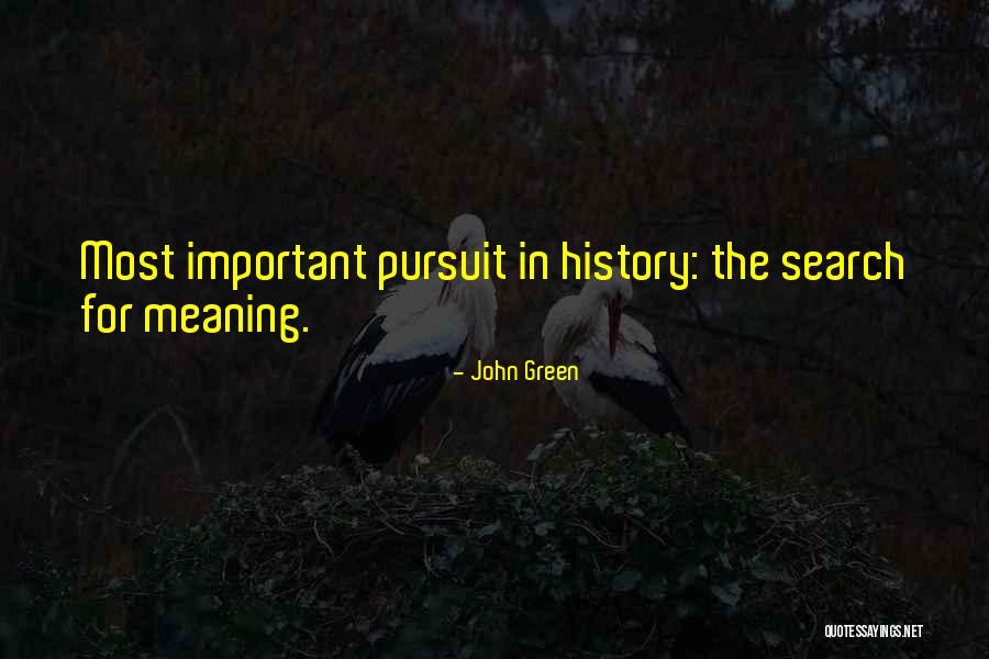 Why History Is Not Important Quotes By John Green