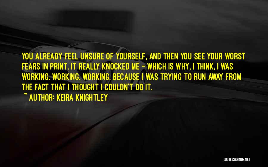 Why I Run Quotes By Keira Knightley