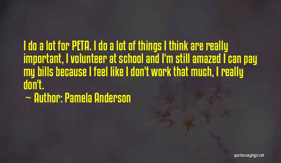 Why I Volunteer Quotes By Pamela Anderson