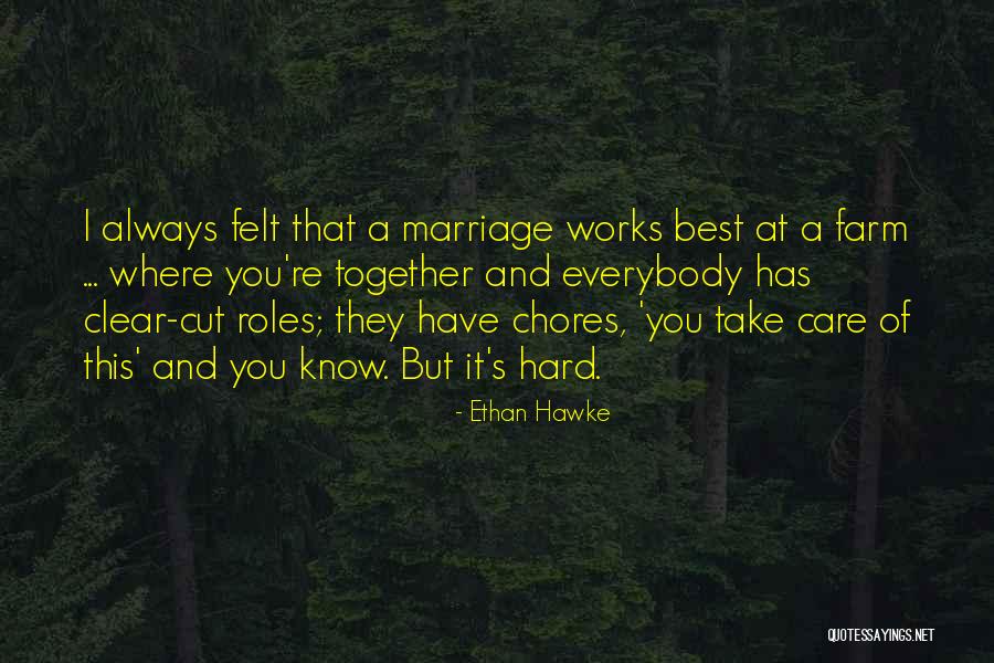 Why Is Marriage So Hard Quotes By Ethan Hawke