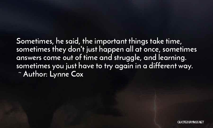 Why Learning Is Important Quotes By Lynne Cox