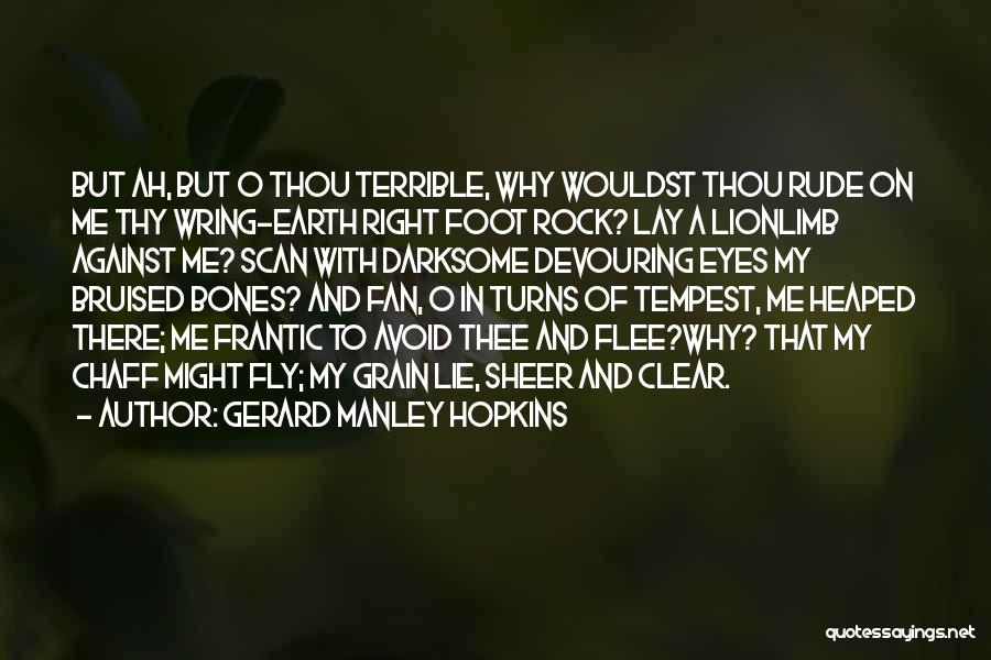 Why Lie To Me Quotes By Gerard Manley Hopkins