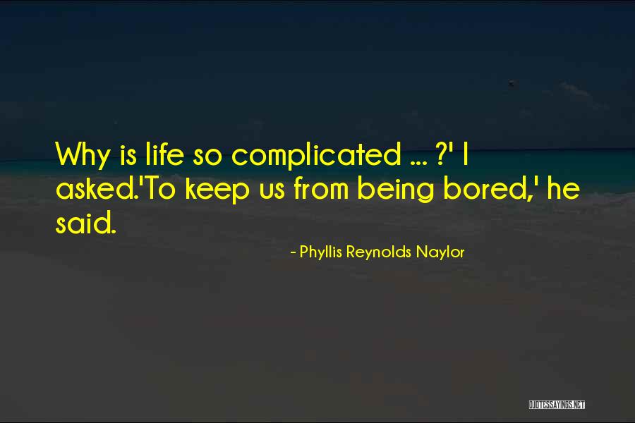 Why Life Is Complicated Quotes By Phyllis Reynolds Naylor