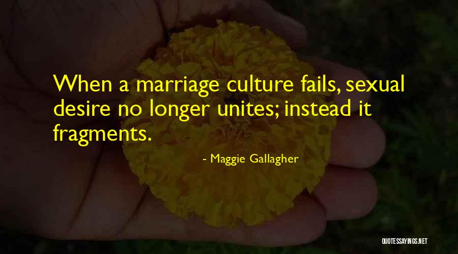 Why Marriage Fails Quotes By Maggie Gallagher