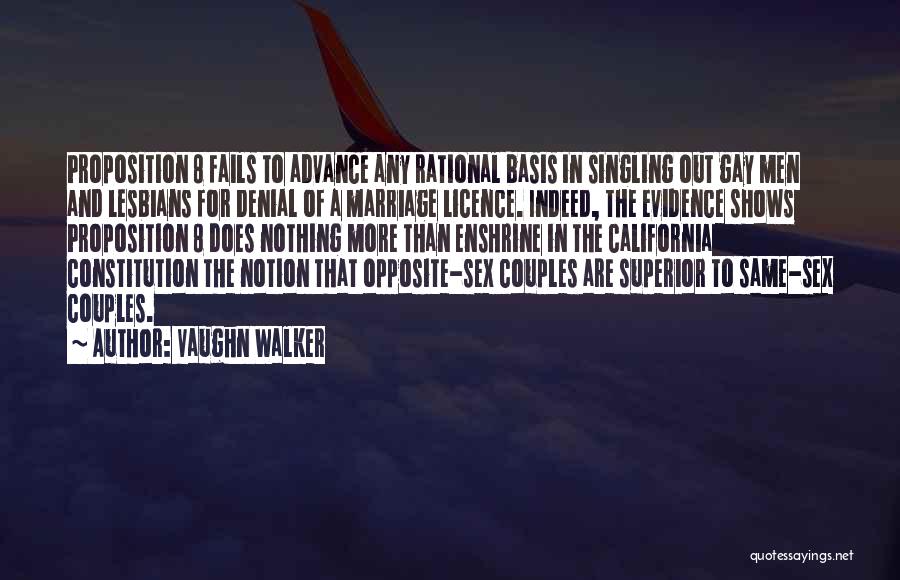 Why Marriage Fails Quotes By Vaughn Walker