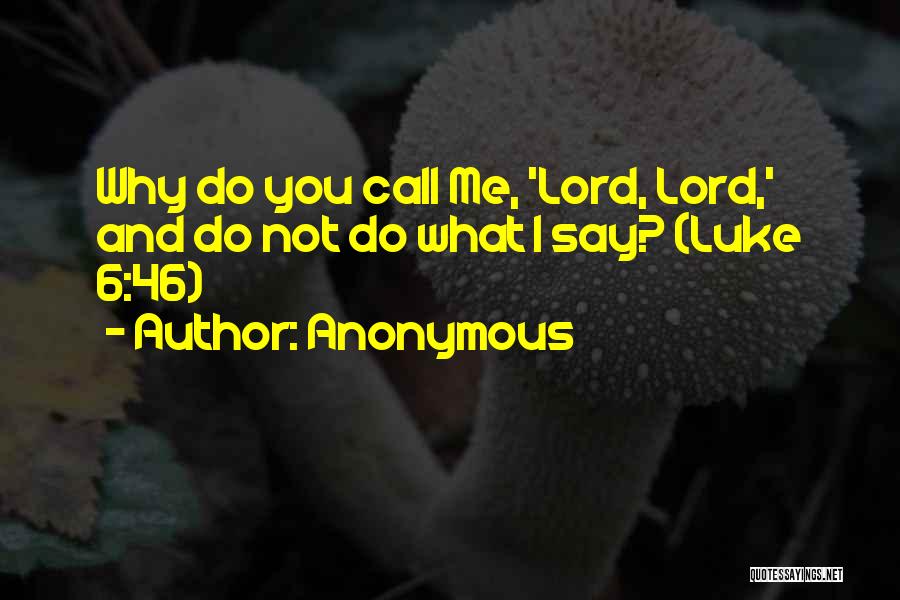 Why Me Lord Quotes By Anonymous