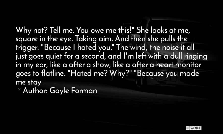 Why She Left Me Quotes By Gayle Forman