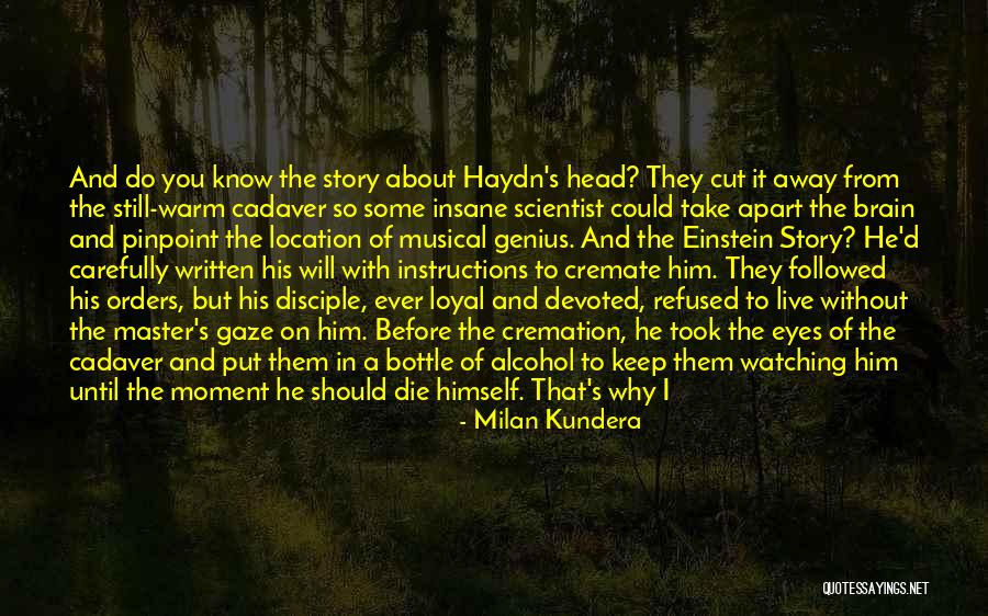 Why Should I Live Quotes By Milan Kundera