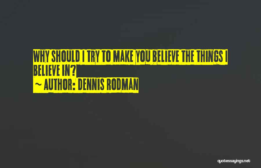 Why Should I Try Quotes By Dennis Rodman