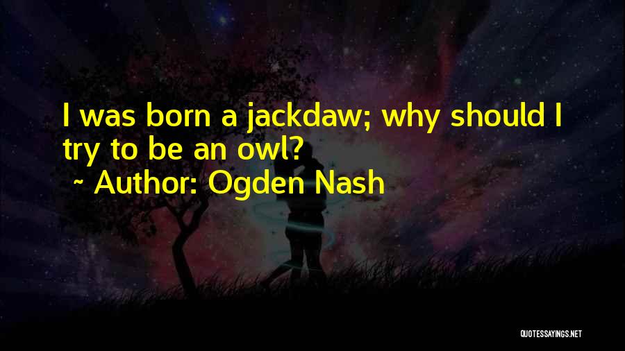 Why Should I Try Quotes By Ogden Nash