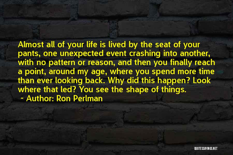 Why Things Happen Quotes By Ron Perlman
