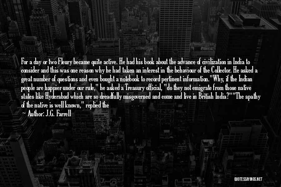 Why To Live Quotes By J.G. Farrell