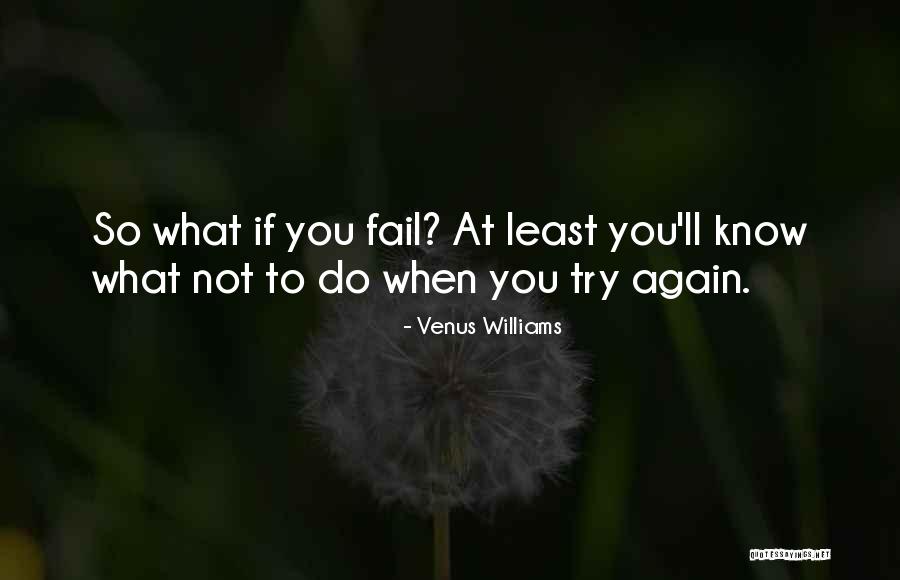 Why Try When You Fail Quotes By Venus Williams Why Try When You Fail Quotes By Venus Williams
