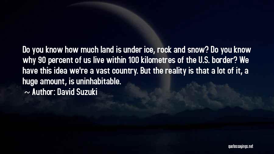 Why U Do This Quotes By David Suzuki
