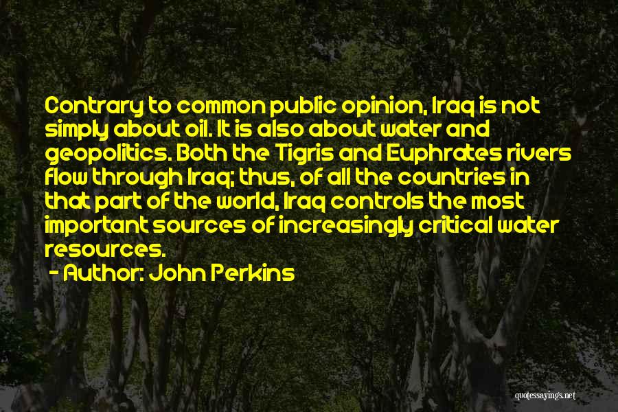 Why Water Is Important Quotes By John Perkins