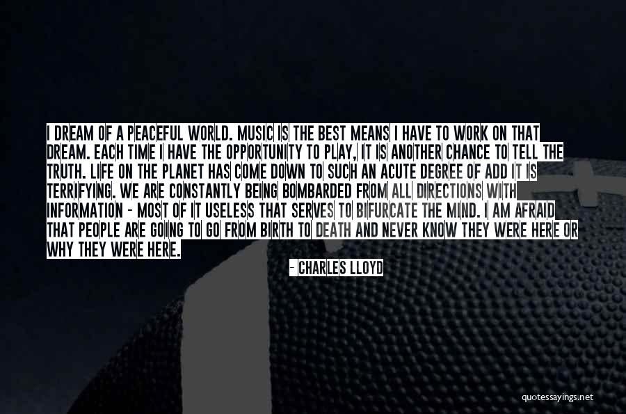 Why We Are Here Quotes By Charles Lloyd Why We Are Here Quotes By Charles Lloyd