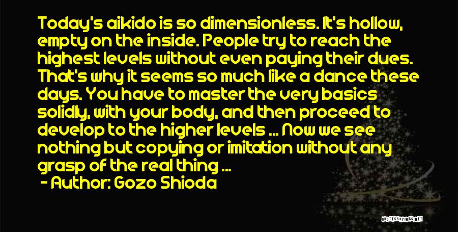 Why We Dance Quotes By Gozo Shioda
