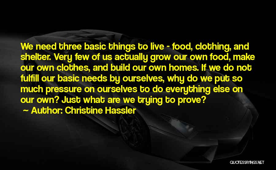Why We Live Quotes By Christine Hassler