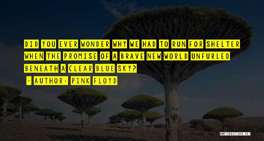 Why We Run Quotes By Pink Floyd