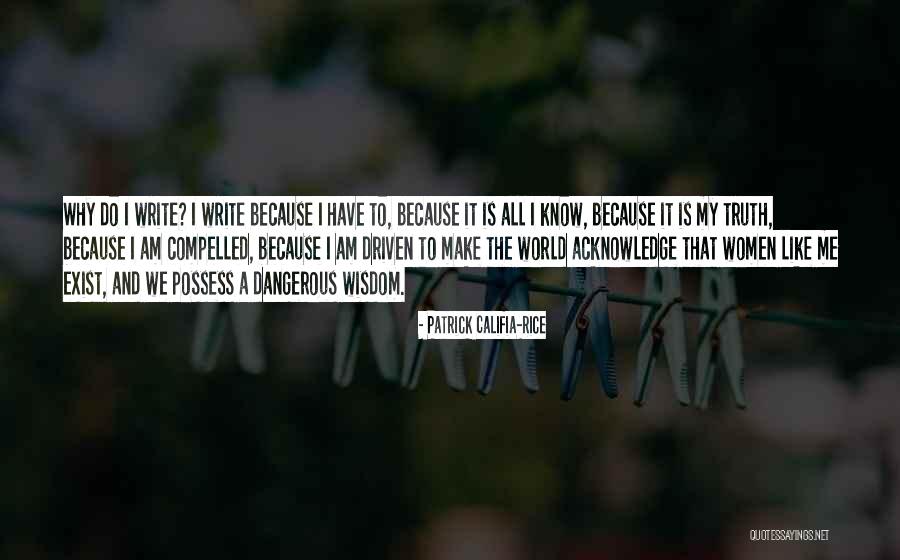 Why We Write Quotes By Patrick Califia-Rice Why We Write Quotes By Patrick Califia-Rice