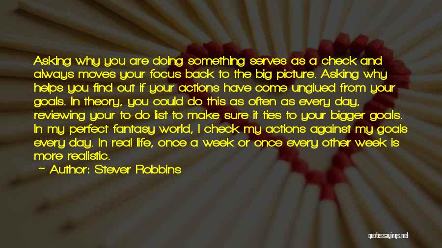 Why You Do Something Quotes By Stever Robbins