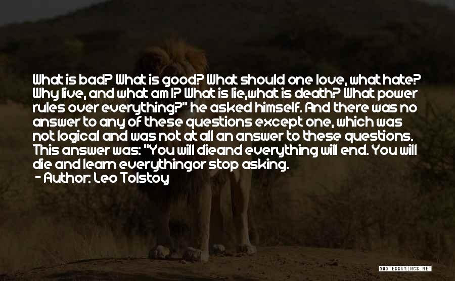 Why You Should Live Quotes By Leo Tolstoy