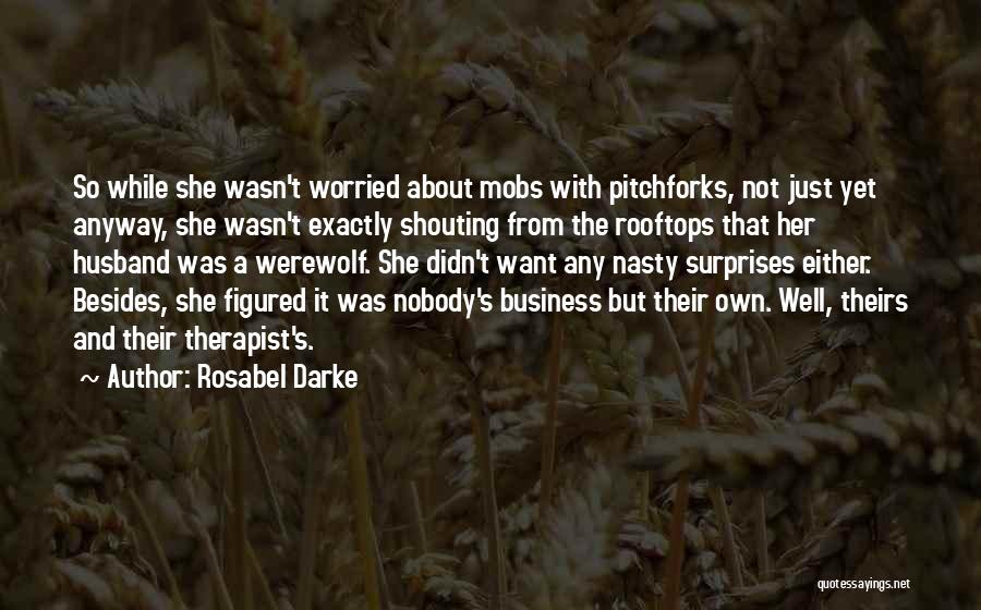 Why You So Worried About Me Quotes By Rosabel Darke