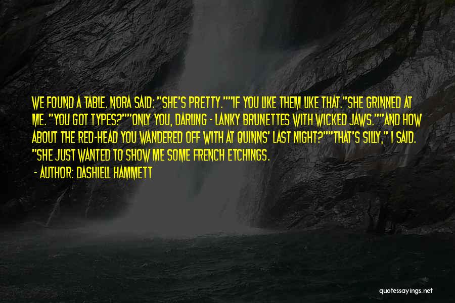 Wicked Humor Quotes By Dashiell Hammett