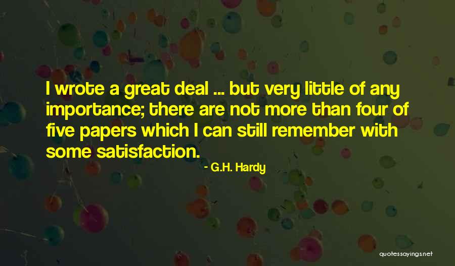 Wickens Herzer Quotes By G.H. Hardy Wickens Herzer Quotes By G.H. Hardy