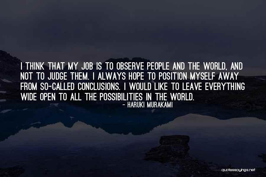 Wide Quotes By Haruki Murakami